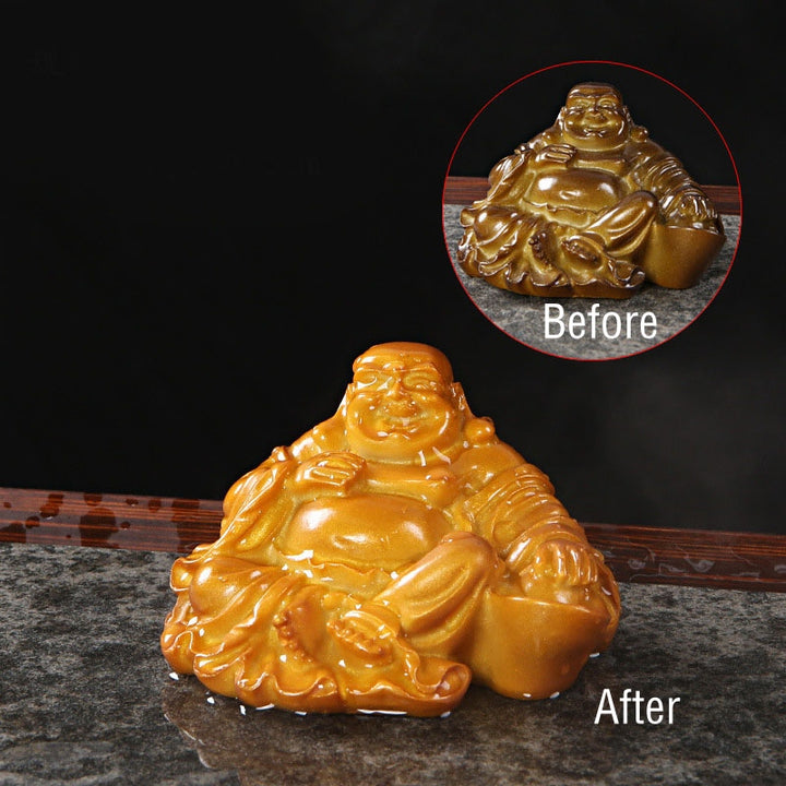 Buddha Stones色が変わる笑う仏 樹脂製 ティーペット 富の家の置物 装飾