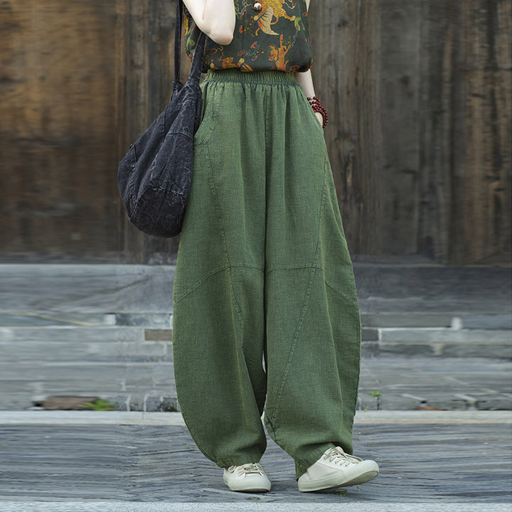 Buddha Stonesパンツ ハーレムパンツ ゆったりとした禅ヨガ太極拳 レディースパンツ - image 17