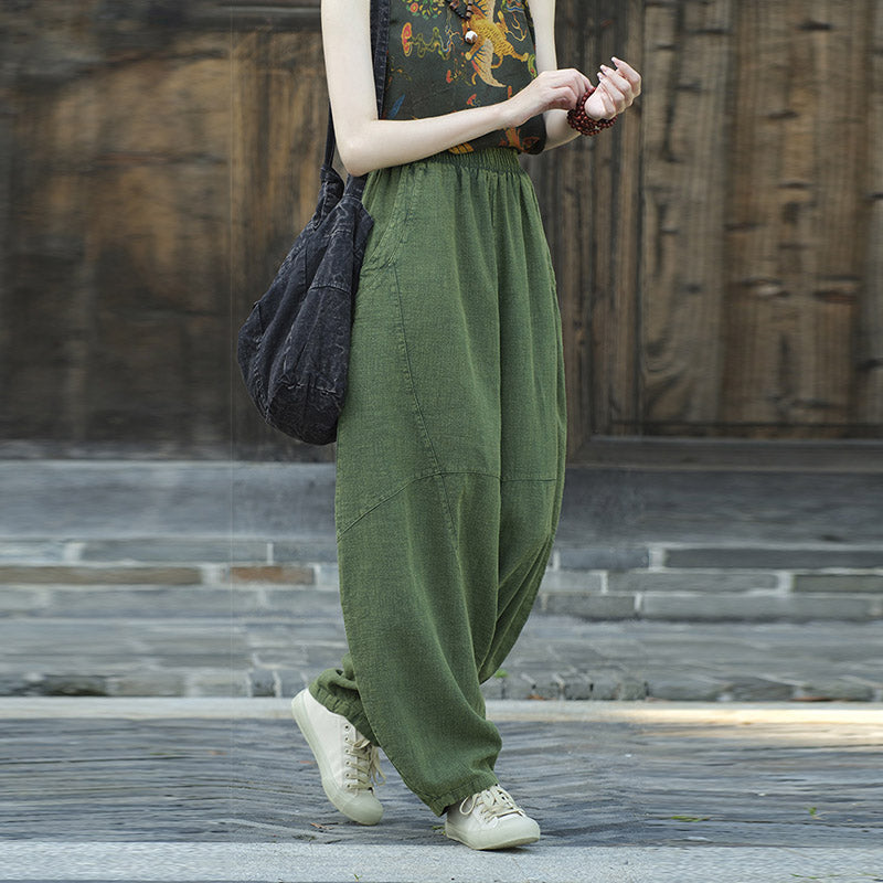 Buddha Stonesパンツ ハーレムパンツ ゆったりとした禅ヨガ太極拳 レディースパンツ - image 15