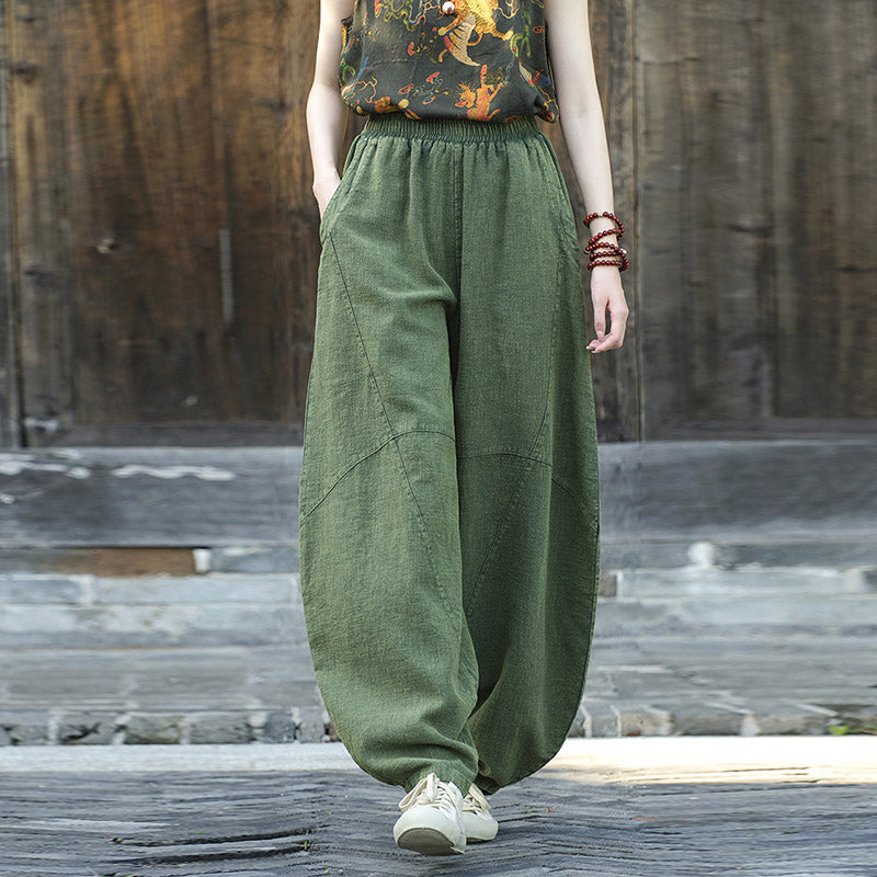 Buddha Stonesパンツ ハーレムパンツ ゆったりとした禅ヨガ太極拳 レディースパンツ - image 19