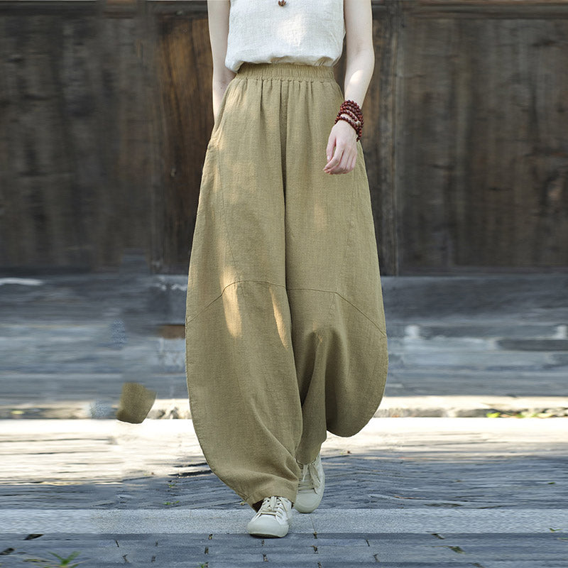 Buddha Stonesパンツ ハーレムパンツ ゆったりとした禅ヨガ太極拳 レディースパンツ - image 9