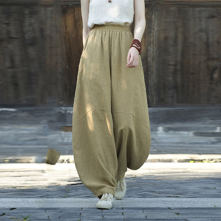 Buddha Stonesパンツ ハーレムパンツ ゆったりとした禅ヨガ太極拳 レディースパンツ - image 9