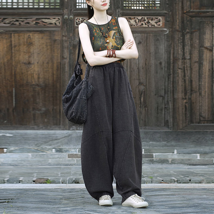 Buddha Stonesパンツ ハーレムパンツ ゆったりとした禅ヨガ太極拳 レディースパンツ - image 26