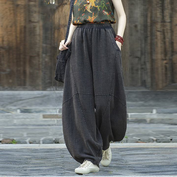 Buddha Stonesパンツ ハーレムパンツ ゆったりとした禅ヨガ太極拳 レディースパンツ - image 24