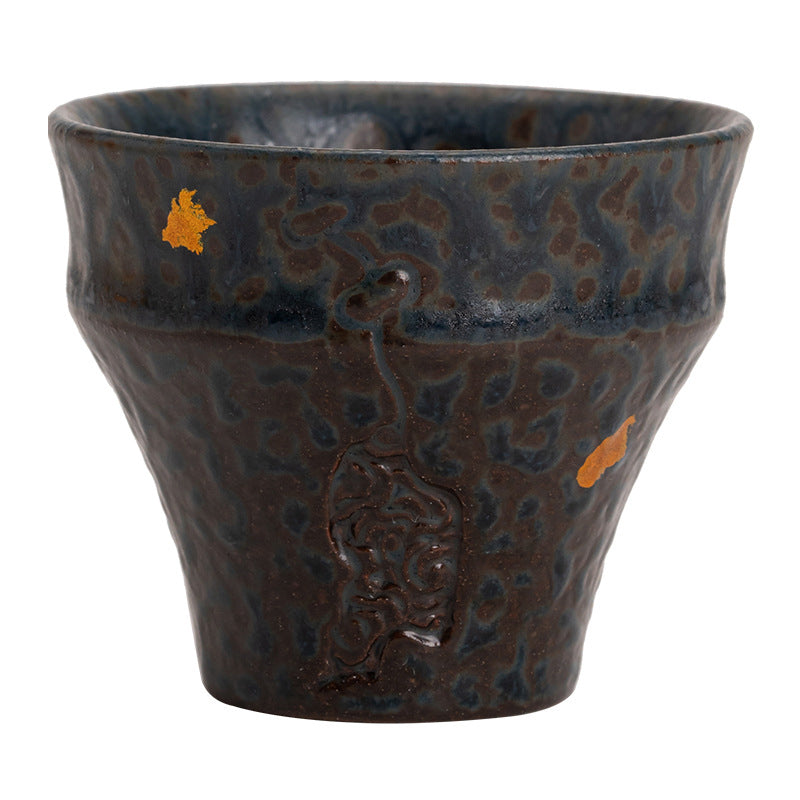 Buddha Stones小型 ヴィンテージスタイル 陶器 ティーカップ カンフーティーカップ 50ml