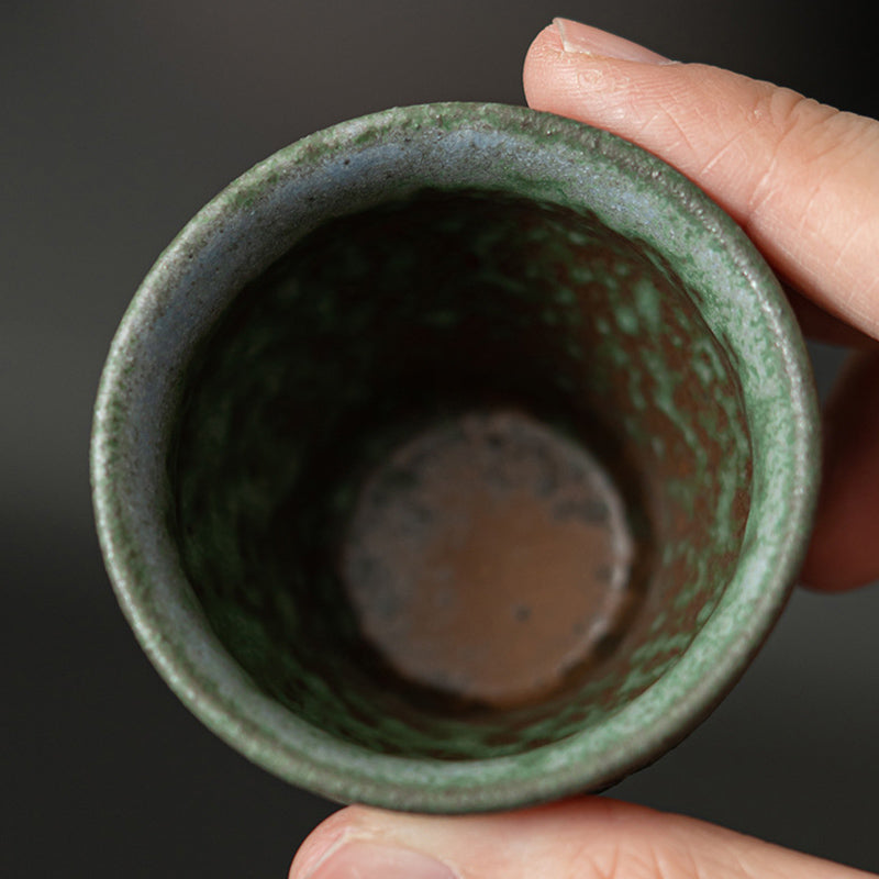 Buddha Stones小型 ヴィンテージスタイル 陶器 ティーカップ カンフーティーカップ 50ml
