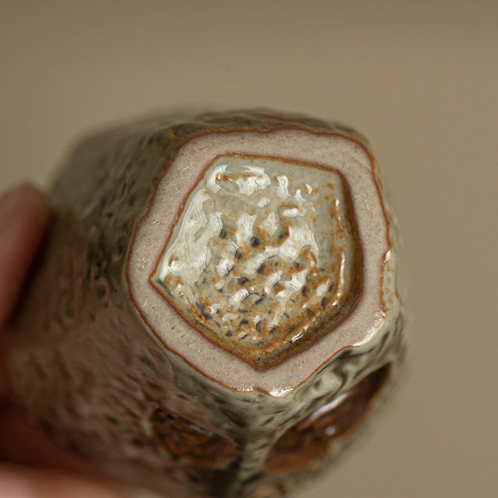 Buddha Stonesヴィンテージ 敦煌色仏彫刻ティーカップ カンフーティーカップ