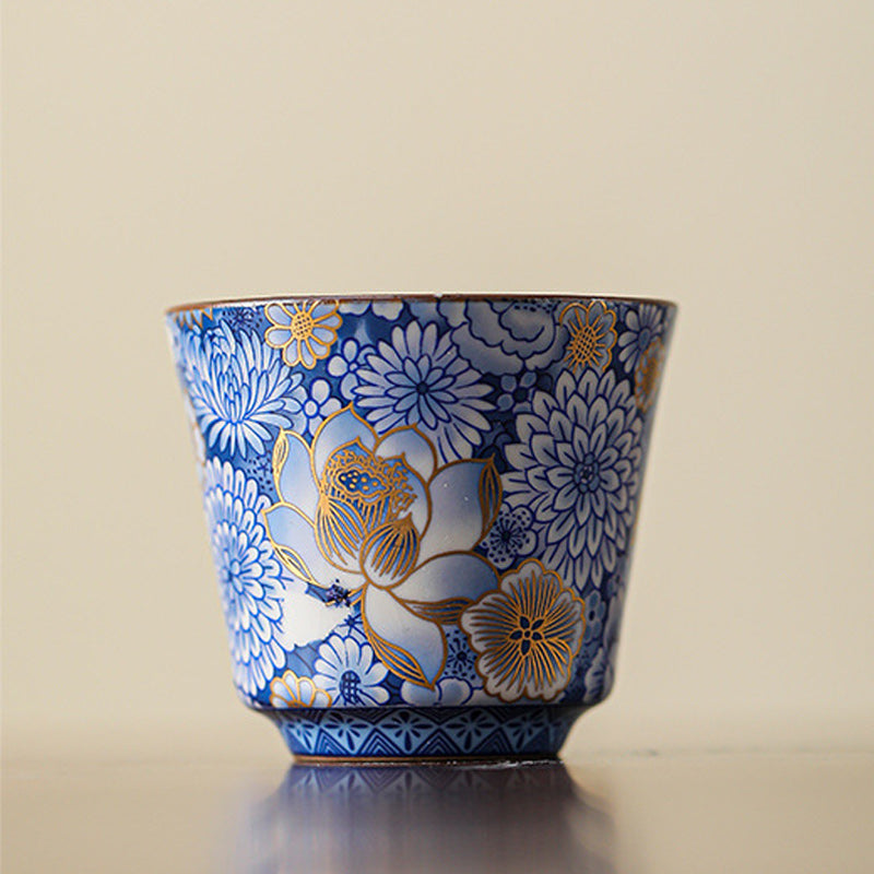 Buddha Stones蓮 菊 梅 花 ティーカップ カンフー ティーカップ ティーポット