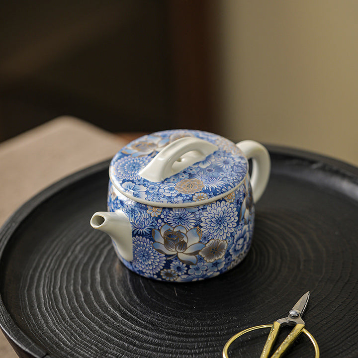 Buddha Stones蓮 菊 梅 花 ティーカップ カンフー ティーカップ ティーポット
