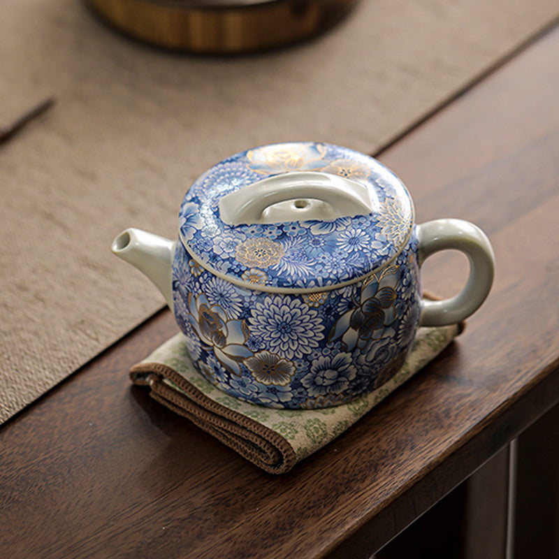 Buddha Stones蓮 菊 梅 花 ティーカップ カンフー ティーカップ ティーポット