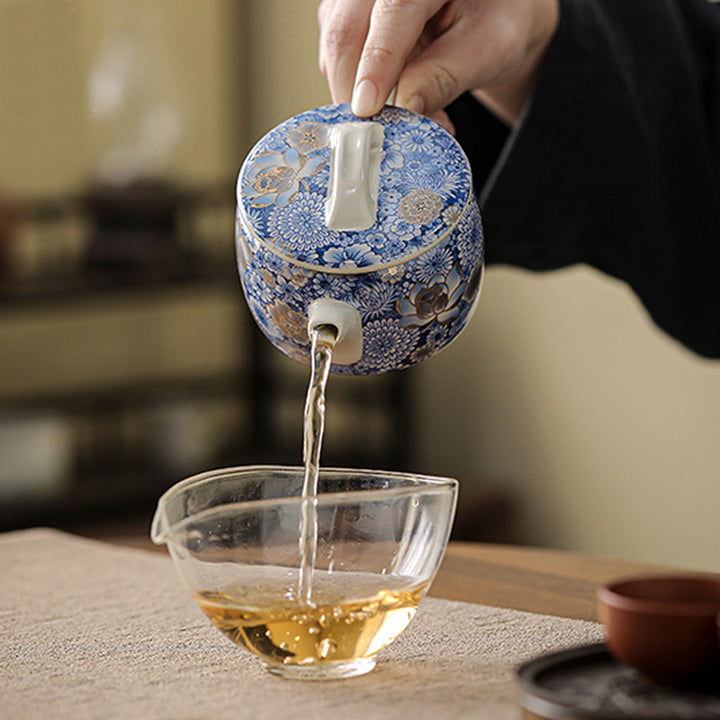 Buddha Stones蓮 菊 梅 花 ティーカップ カンフー ティーカップ ティーポット