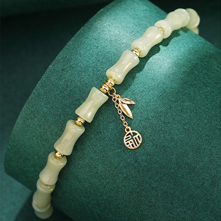 Buddha Stones925 スターリングシルバー 和田翡翠 竹フーキャラクター 繁栄のネックレス ペンダント ブレスレット