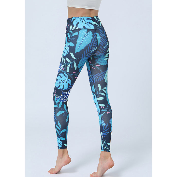 Buddha Stonesのプリントパンツ スポーツ フィットネス ヨガ ハイウエスト レギンス レディース ヨガパンツ - image 7
