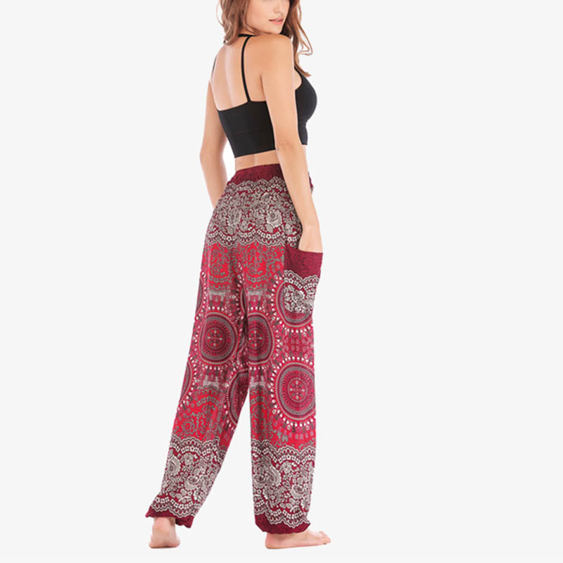 Buddha Stonesボヘミアン ルーズ ハーレムパンツ レディース ヨガパンツ - image 32