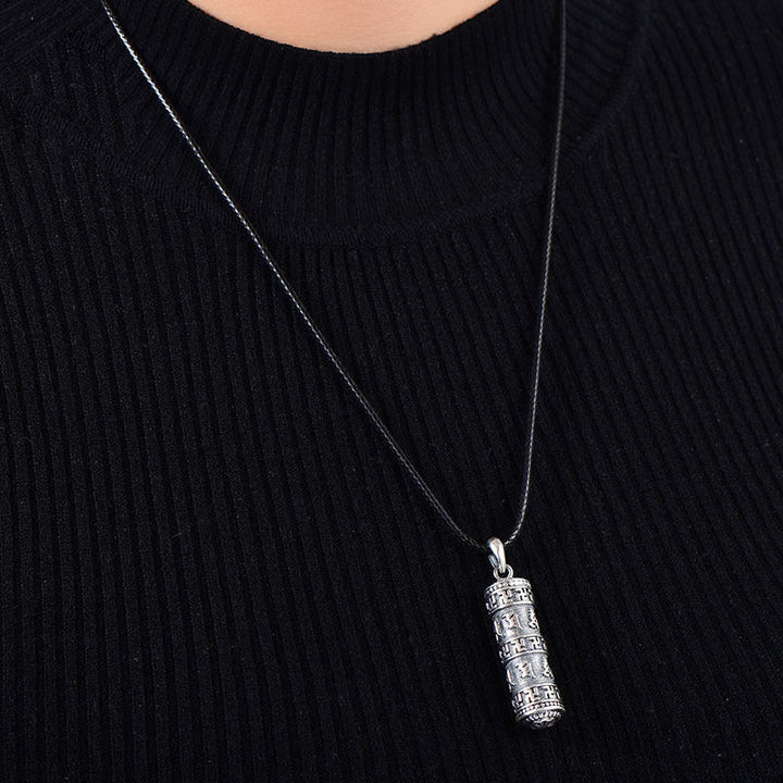 Buddha StonesチベットOm Mani Padme Hum仏卍幸運ネックレスペンダント