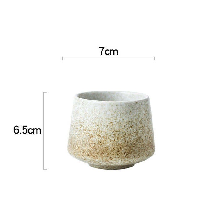 Buddha Stonesレトロ窯変セラミックコーヒーマグ ティーエスプレッソコーヒーカップ 200ml