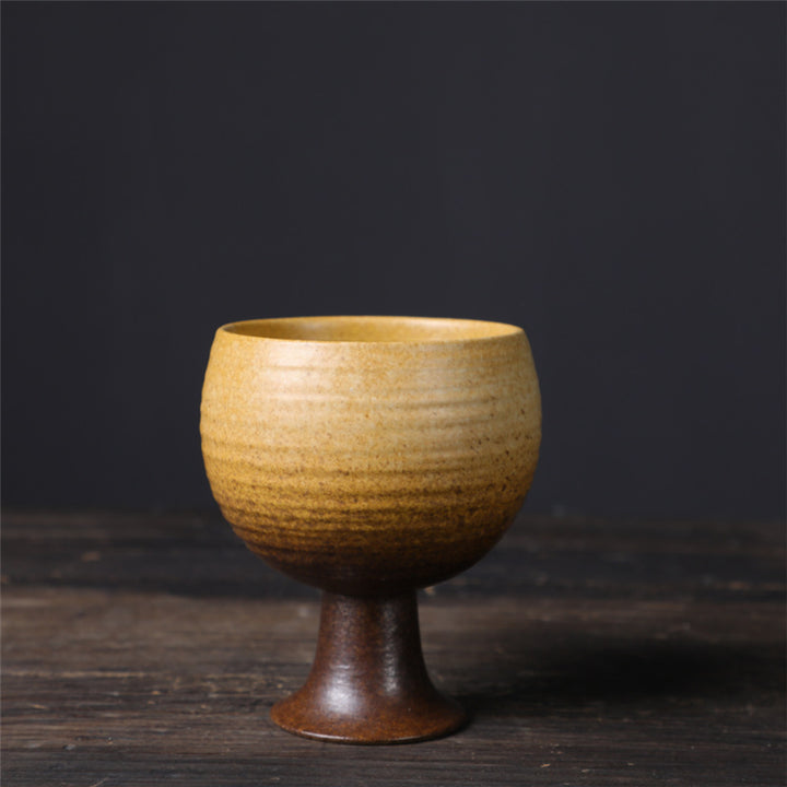 Buddha Stones小容量ゴブレットデザイン セラミックワインコーヒーマグ ティーコーヒーカップ 170ml