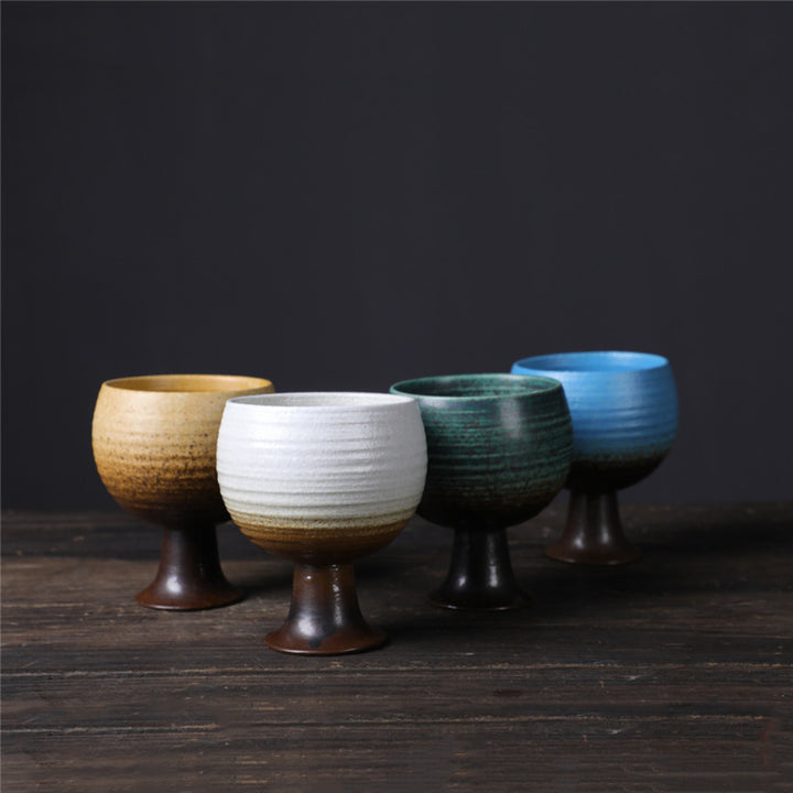 Buddha Stones小容量ゴブレットデザイン セラミックワインコーヒーマグ ティーコーヒーカップ 170ml