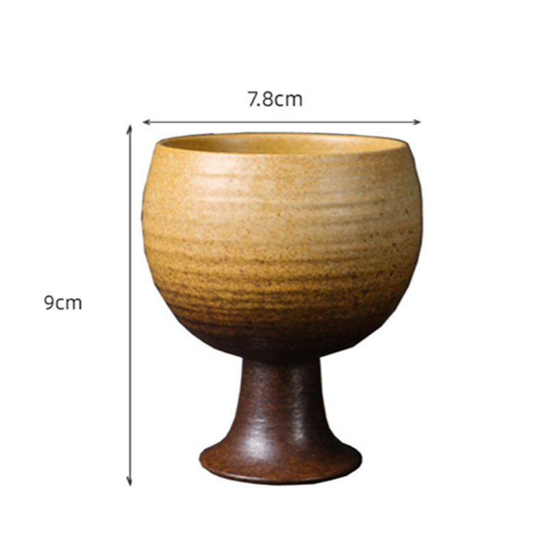 Buddha Stones小容量ゴブレットデザイン セラミックワインコーヒーマグ ティーコーヒーカップ 170ml