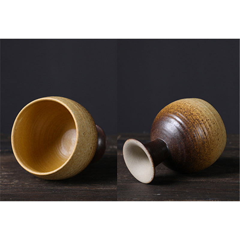 Buddha Stones小容量ゴブレットデザイン セラミックワインコーヒーマグ ティーコーヒーカップ 170ml