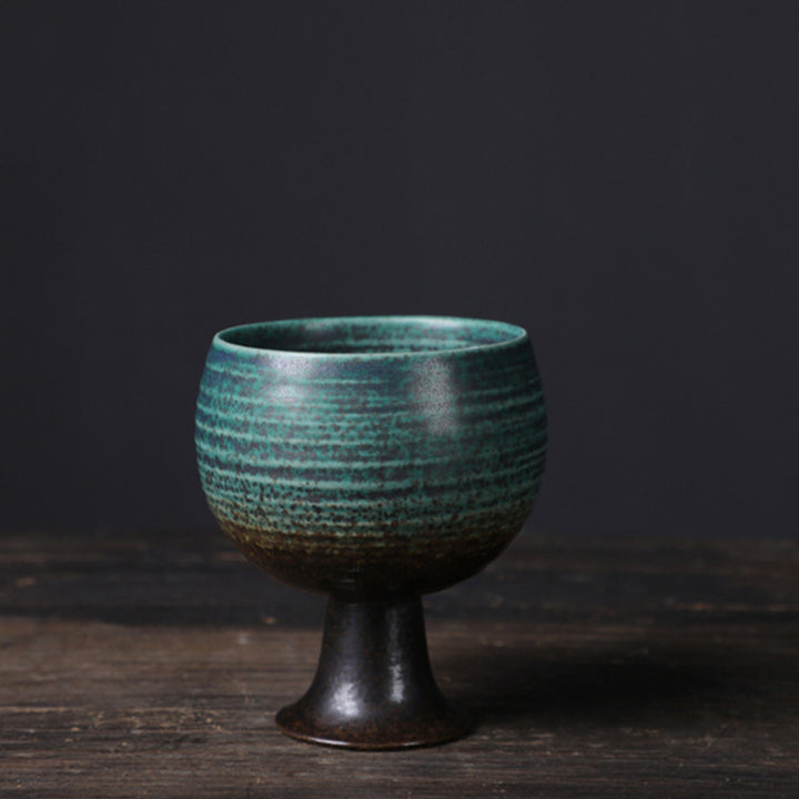 Buddha Stones小容量ゴブレットデザイン セラミックワインコーヒーマグ ティーコーヒーカップ 170ml