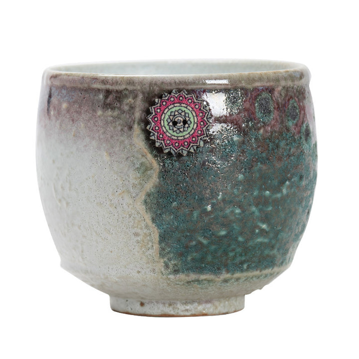 Buddha Stonesひまわり窯変陶器コーヒーマグ ティーラテ エスプレッソコーヒーカップ 250ml