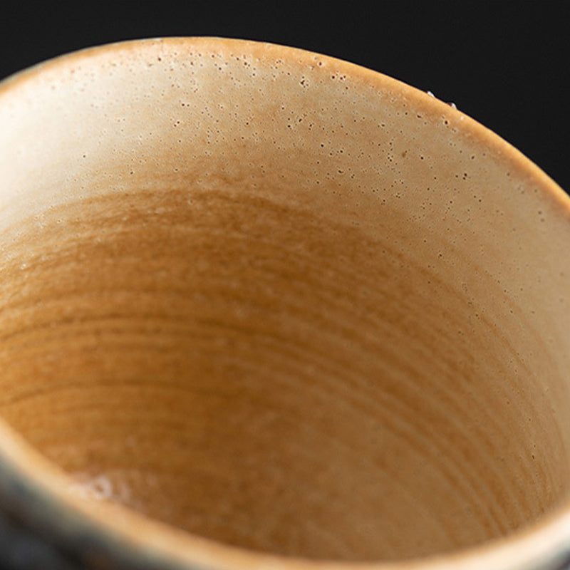 Buddha Stonesひまわり窯変陶器コーヒーマグ ティーラテ エスプレッソコーヒーカップ 250ml