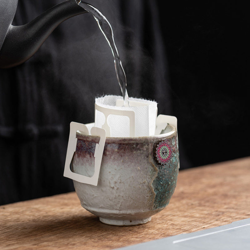 Buddha Stonesひまわり窯変陶器コーヒーマグ ティーラテ エスプレッソコーヒーカップ 250ml