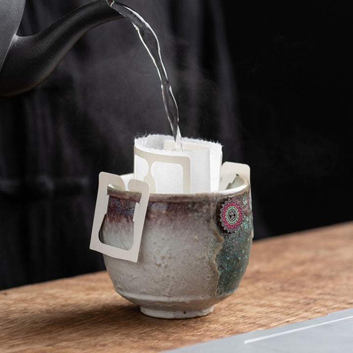 Buddha Stonesひまわり窯変陶器コーヒーマグ ティーラテ エスプレッソコーヒーカップ 250ml