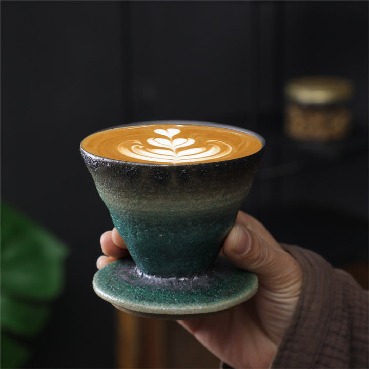 Buddha Stonesヴィンテージデザイン セラミックコーヒーマグ ティー エスプレッソ コーヒーカップ 150ml
