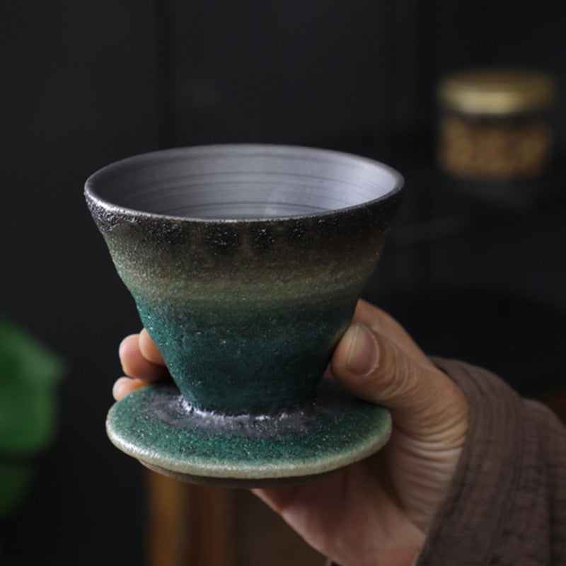 Buddha Stonesヴィンテージデザイン セラミックコーヒーマグ ティー エスプレッソ コーヒーカップ 150ml