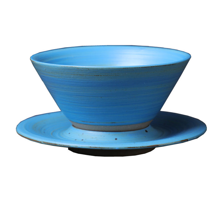 Buddha Stones Planet Design セラミックコーヒーマグ 粗削りな陶器製ティーコーヒーカップ ソーサー付き