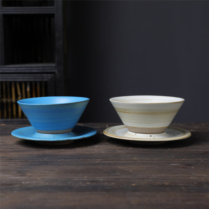 Buddha Stones Planet Design セラミックコーヒーマグ 粗削りな陶器製ティーコーヒーカップ ソーサー付き