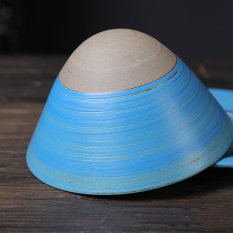 Buddha Stones Planet Design セラミックコーヒーマグ 粗削りな陶器製ティーコーヒーカップ ソーサー付き