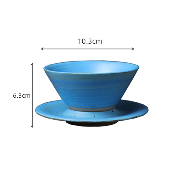 Buddha Stones Planet Design セラミックコーヒーマグ 粗削りな陶器製ティーコーヒーカップ ソーサー付き