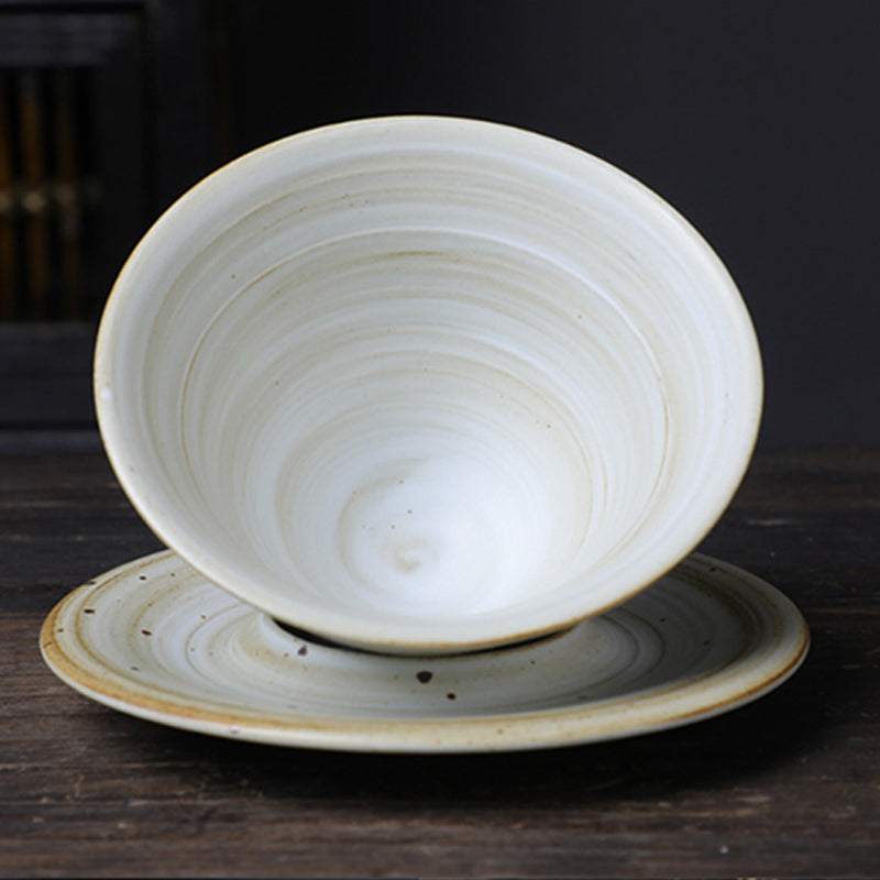Buddha Stones Planet Design セラミックコーヒーマグ 粗削りな陶器製ティーコーヒーカップ ソーサー付き