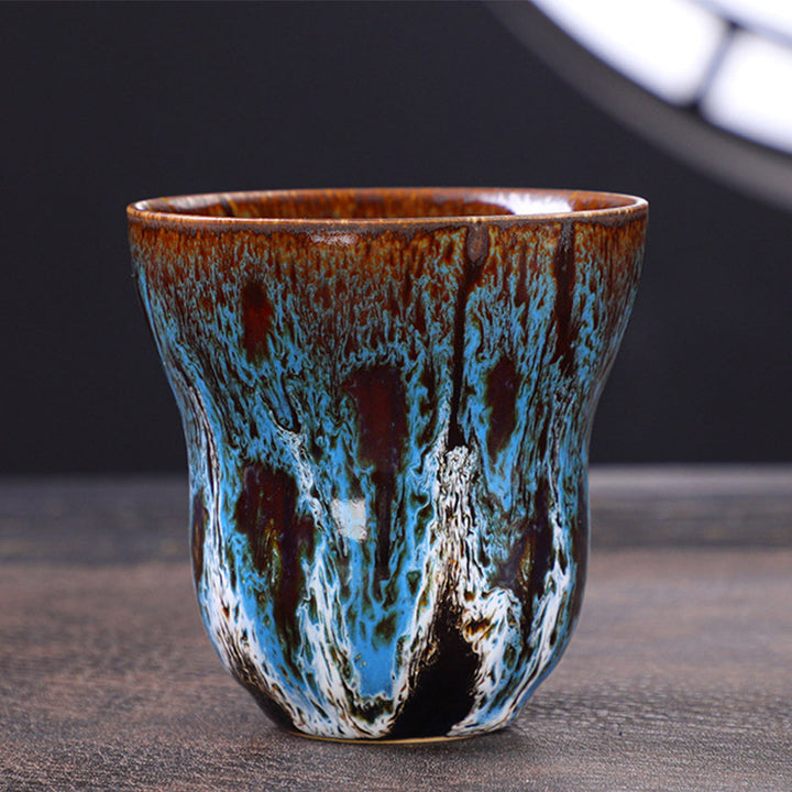 Buddha Stonesヴィンテージ窯変デザイン セラミックコーヒーマグ ティーカップ 150ml