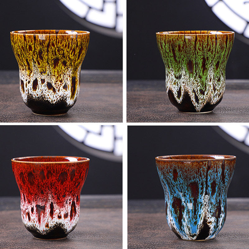 Buddha Stonesヴィンテージ窯変デザイン セラミックコーヒーマグ ティーカップ 150ml