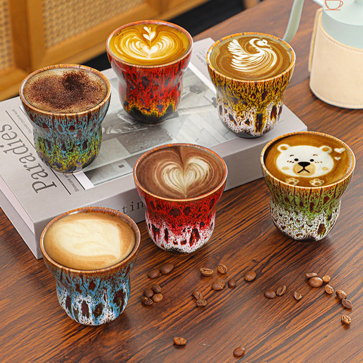 Buddha Stonesヴィンテージ窯変デザイン セラミックコーヒーマグ ティーカップ 150ml