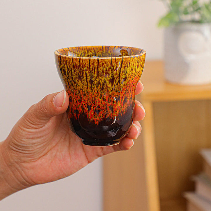 Buddha Stonesヴィンテージ窯変デザイン セラミックコーヒーマグ ティーカップ 150ml