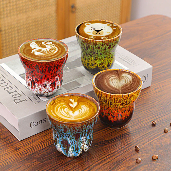Buddha Stonesヴィンテージ窯変デザイン セラミックコーヒーマグ ティーカップ 150ml