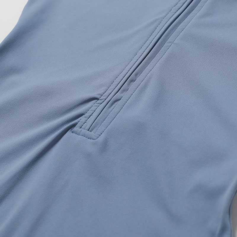 Buddha Stonesハイストレッチ ジッパー 半袖 ジャンプスーツ スポーツ フィットネス ヨガ レディース ボディスーツ - image 10