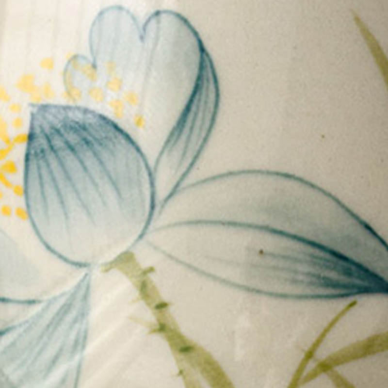 Buddha Stones手描き蓮の花陶器ティーカップカンフーティーカップ