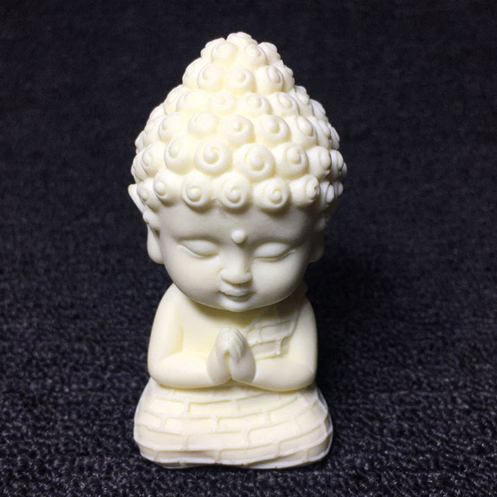 Buddha Stonesミニアイボリーフルーツ如来仏蓮観音観音文殊菩薩サマンタバドラ静寂デスク装飾