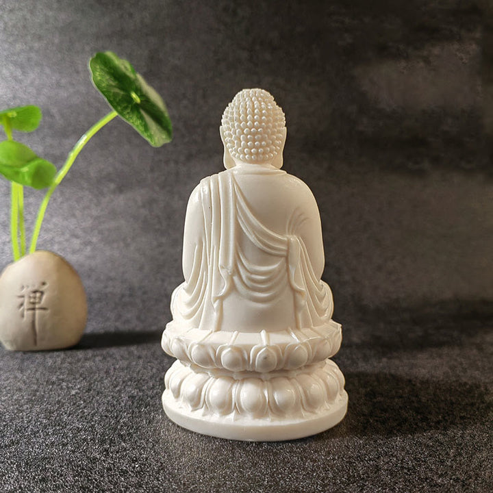 Buddha Stonesミニアイボリーフルーツ如来仏蓮観音観音文殊菩薩サマンタバドラ静寂デスク装飾