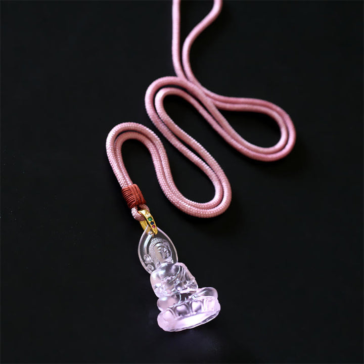 Buddha Stonesブルー 如来仏 薬師如来 瑠璃水晶 静寂のお守り ネックレス ペンダント - image 21
