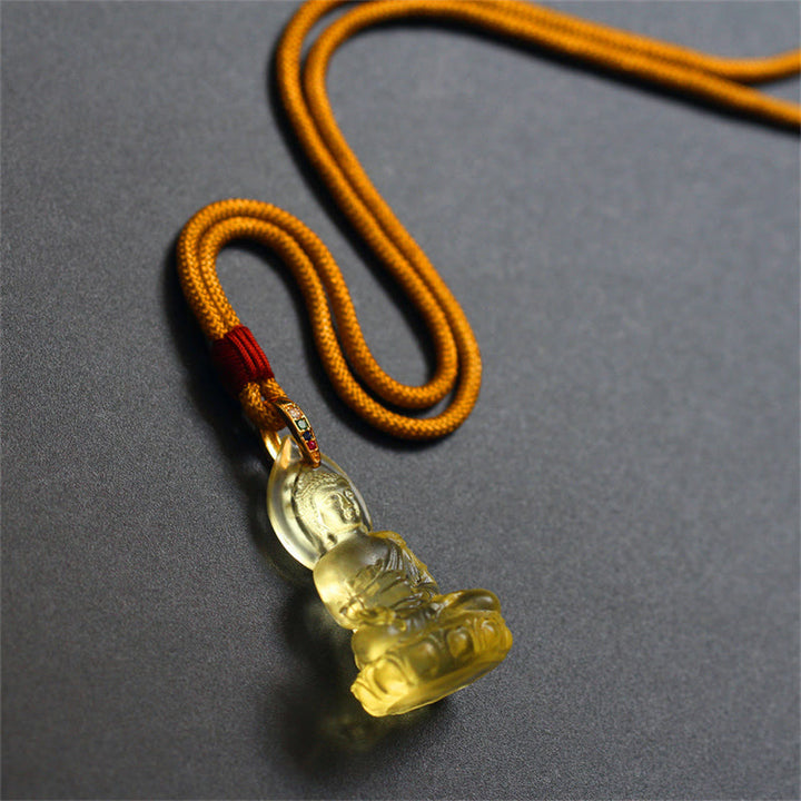 Buddha Stonesブルー 如来仏 薬師如来 瑠璃水晶 静寂のお守り ネックレス ペンダント - image 24