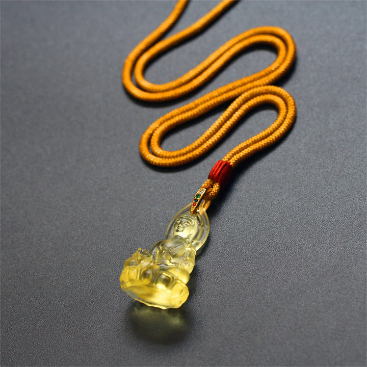 Buddha Stonesブルー 如来仏 薬師如来 瑠璃水晶 静寂のお守り ネックレス ペンダント - image 25