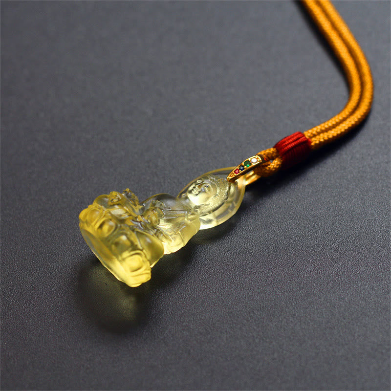 Buddha Stonesブルー 如来仏 薬師如来 瑠璃水晶 静寂のお守り ネックレス ペンダント - image 23