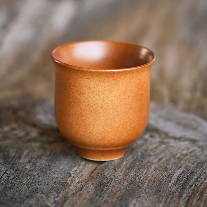 Buddha Stones小型 敦煌 フレスコ画 蓮 陶器 ティーカップ カンフー ティーカップ 90ml